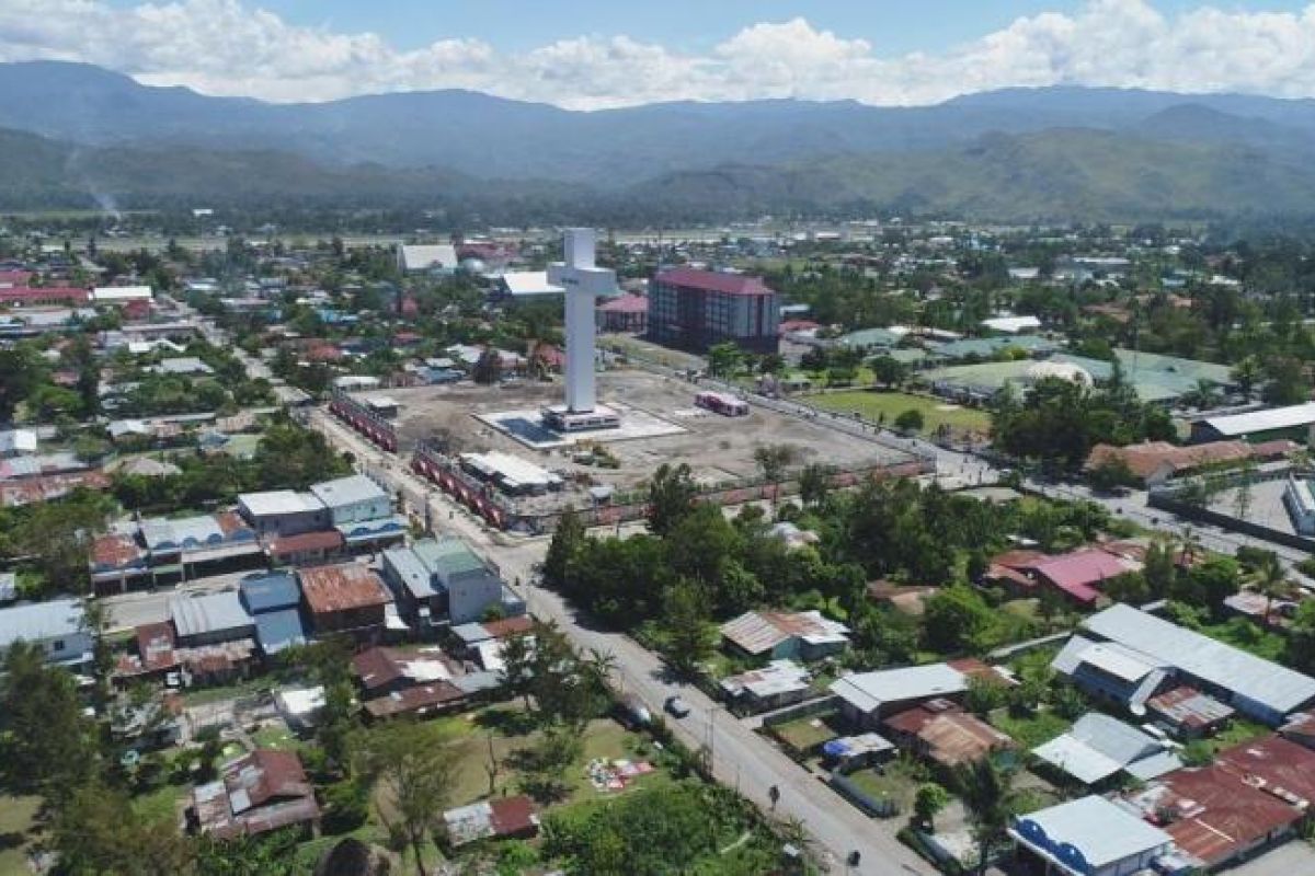 Kementerian PUPR rampungkan penataan kawasan Menara Salib di Wamena