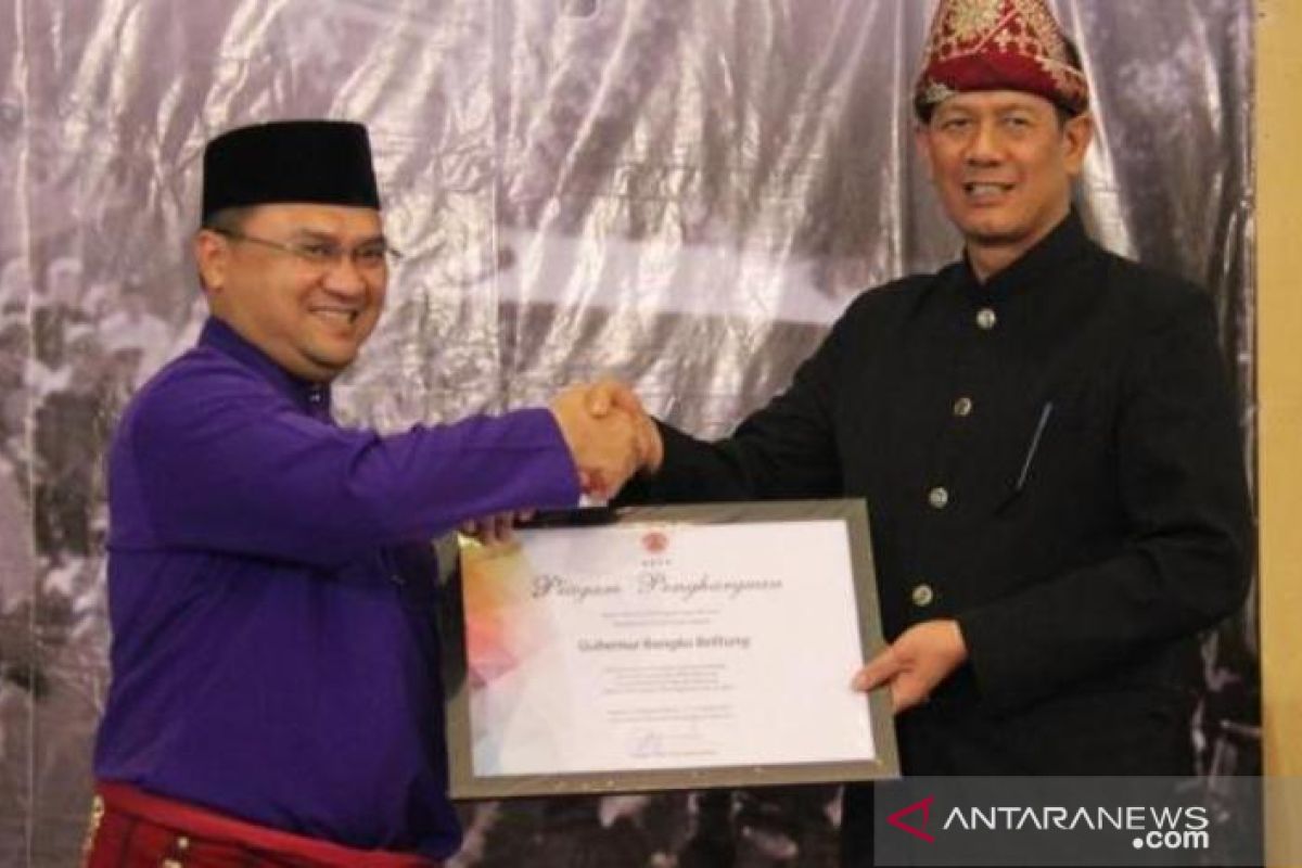 BNPB berikan penghargaan kepada Gubernur Bangka Belitung