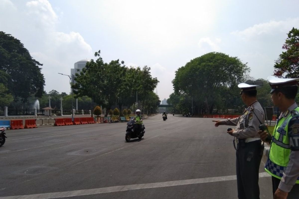 Polisi lakukan rekayasa lalu lintas di sekitar Istana Negara