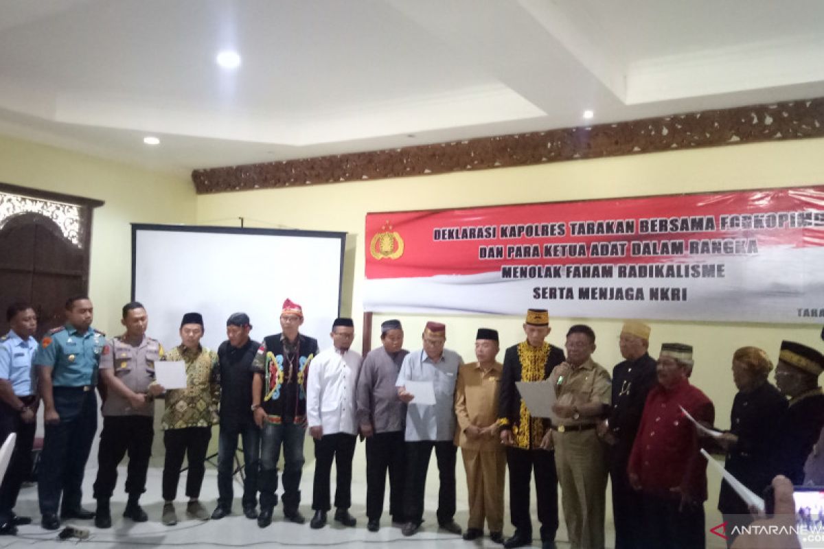 Para tokoh di Tarakan laksanakan Deklarasi Kebhinekaan