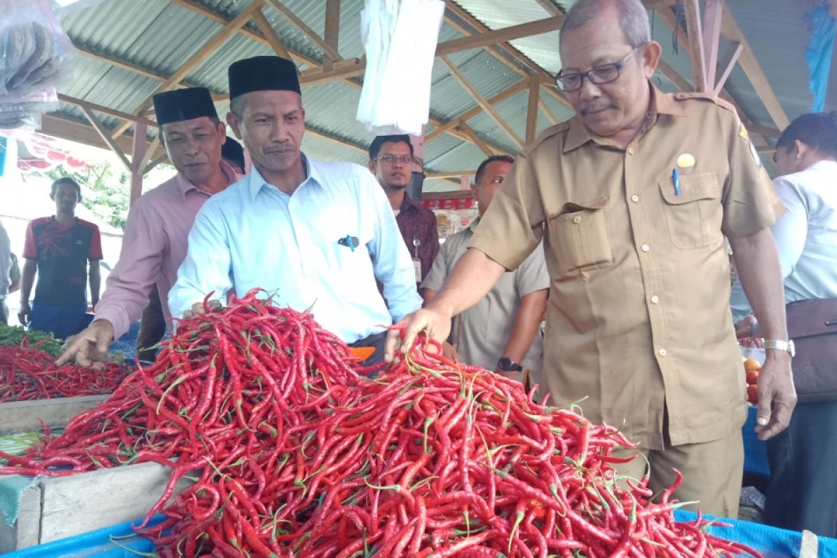 Sejumlah harga kebutuhan pokok mengalami kenaikan di  Aceh Barat