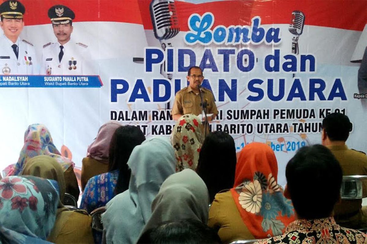 Disbudparpora Barut gelar Lomba Pidato dan Vokal Paduan Suara