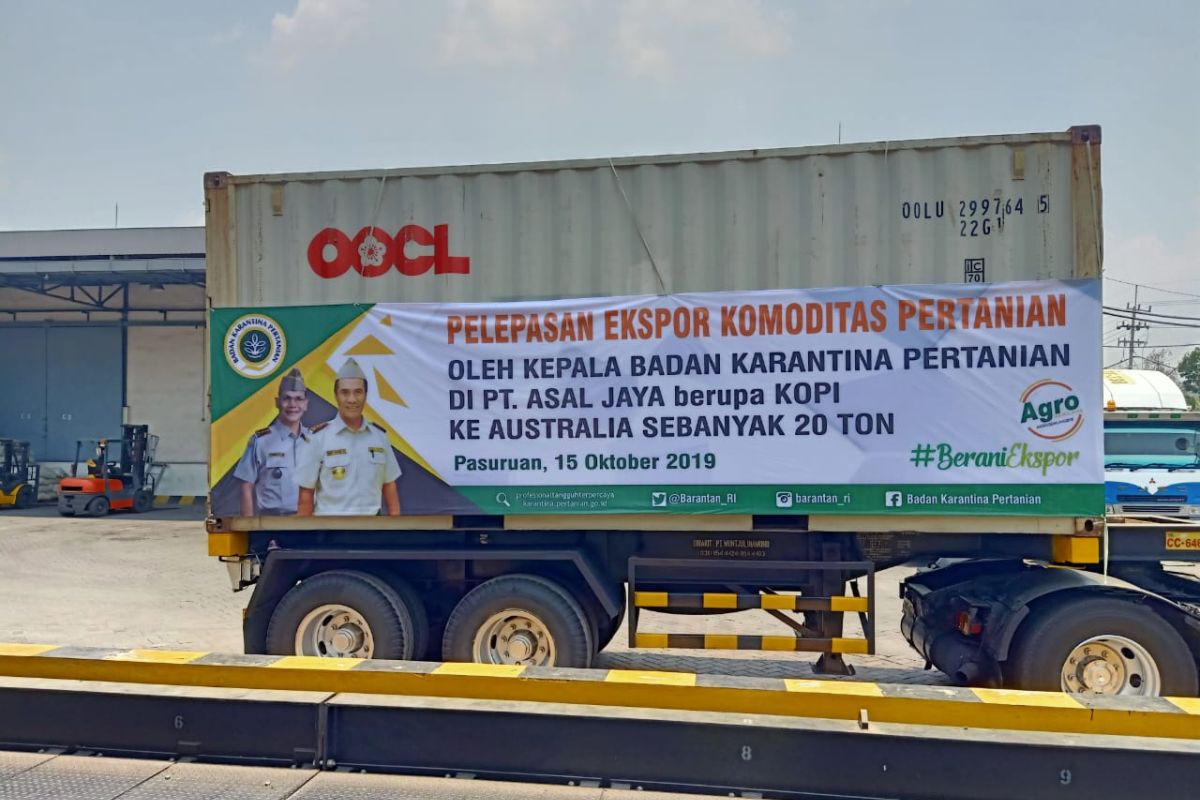 Kementan lepas ekspor 20 ton kopi asal Jatim ke Australia