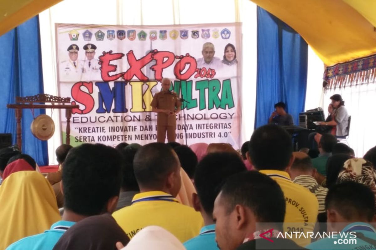 Sebanyak 14 kabupaten ikut pameran Expo 2019 SMK se-Sultra