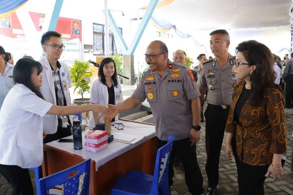 Polda Sulawesi Utara gelar Bakti Kesehatan Polri di Unima