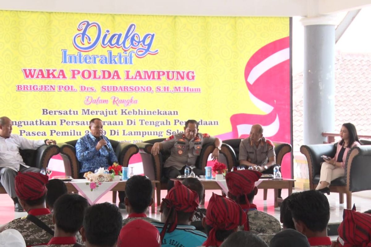 Polda Lampung  dialog interaktif  Kebhinekaan di Lampung Selatan