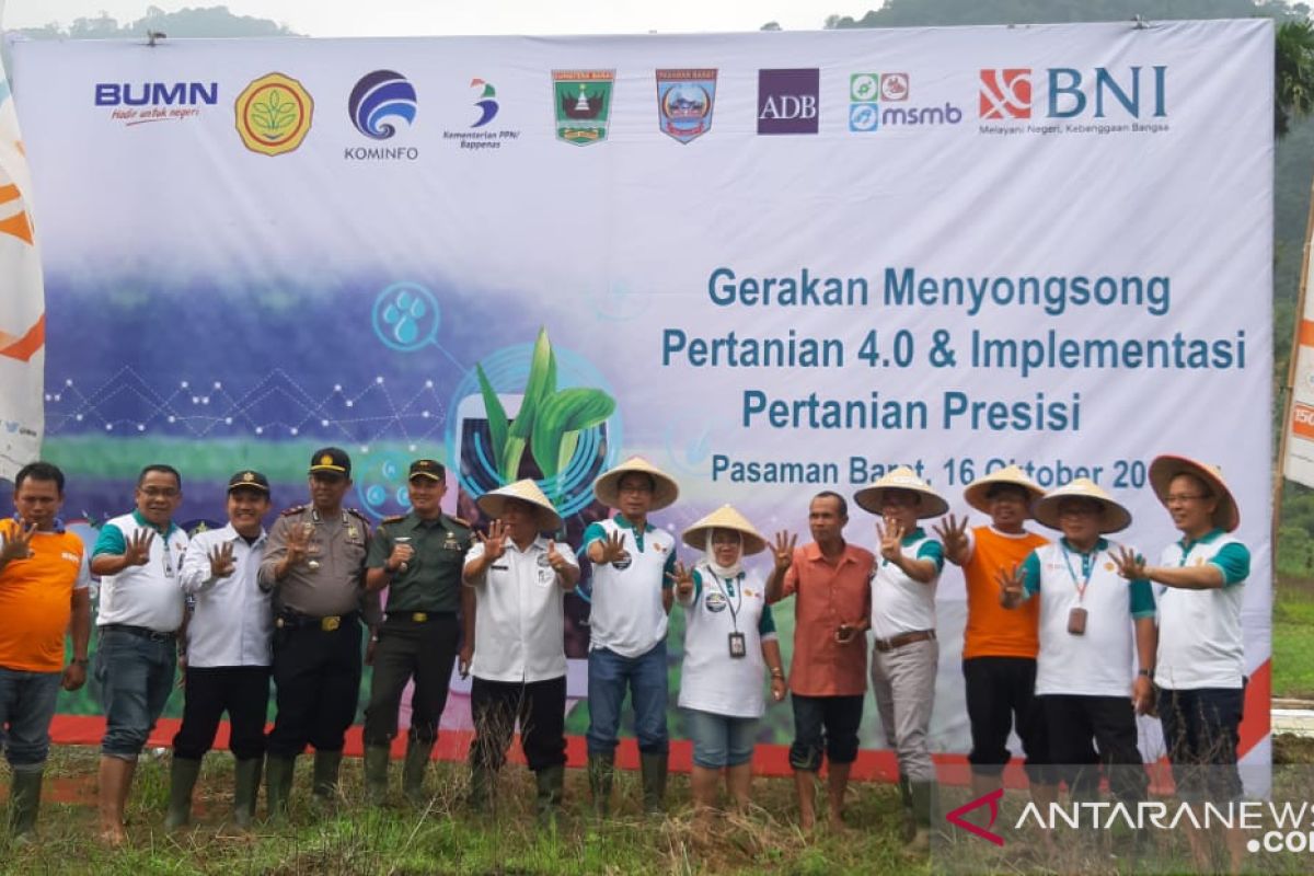 Gerakan menyongsong pertanian 4.0 BNI, smartfarming kini menyentuh Pasaman Barat