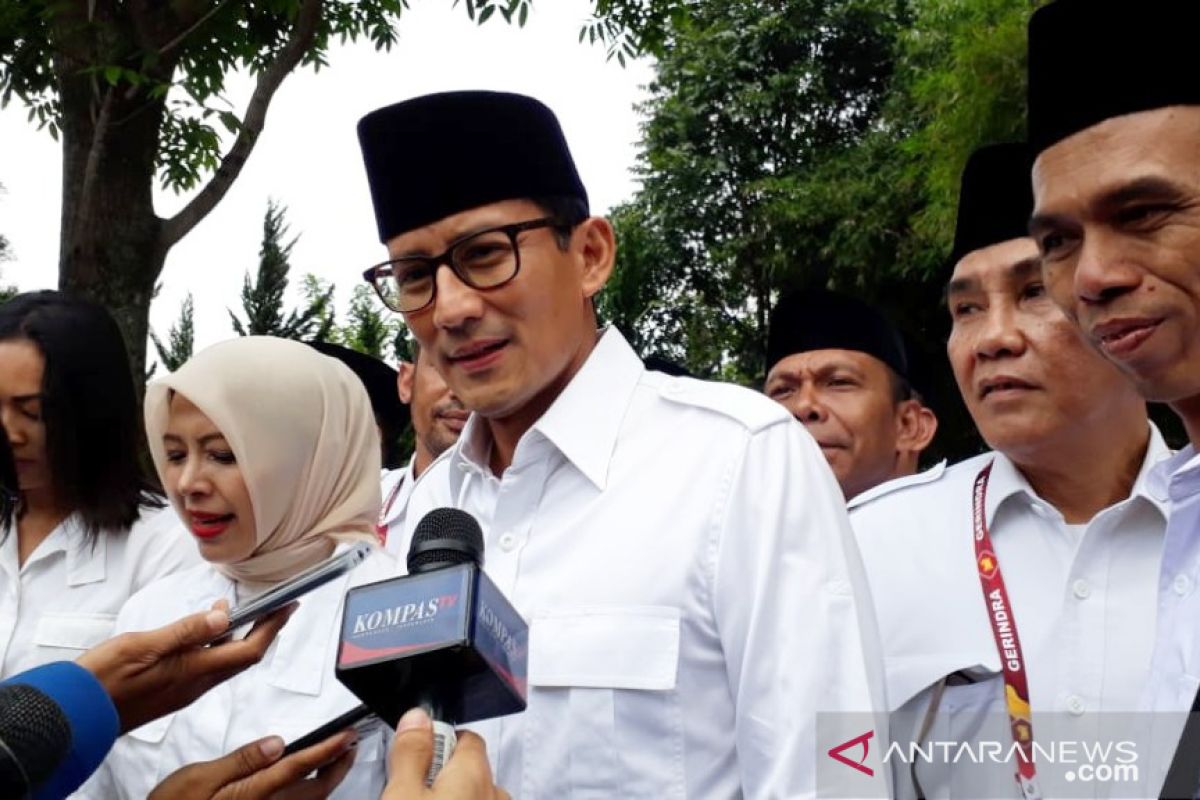 Sandiaga Uno joins Gerindra Party's national meeting