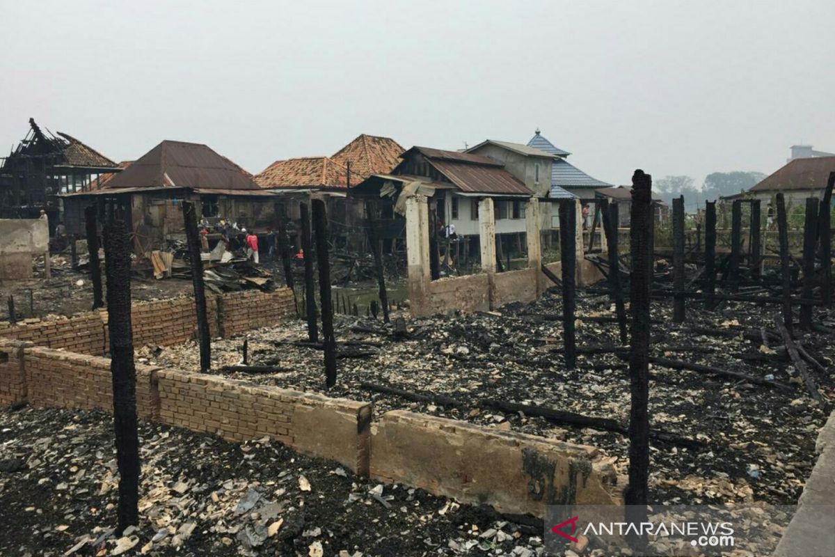 Rumah orang tua Kapolri di Palembang ikut hangus saat kebakaran hebat