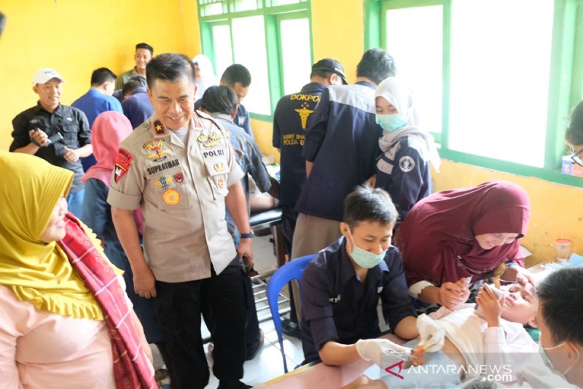 Polda Bengkulu bhakti kesehatan di Semidang Lagan