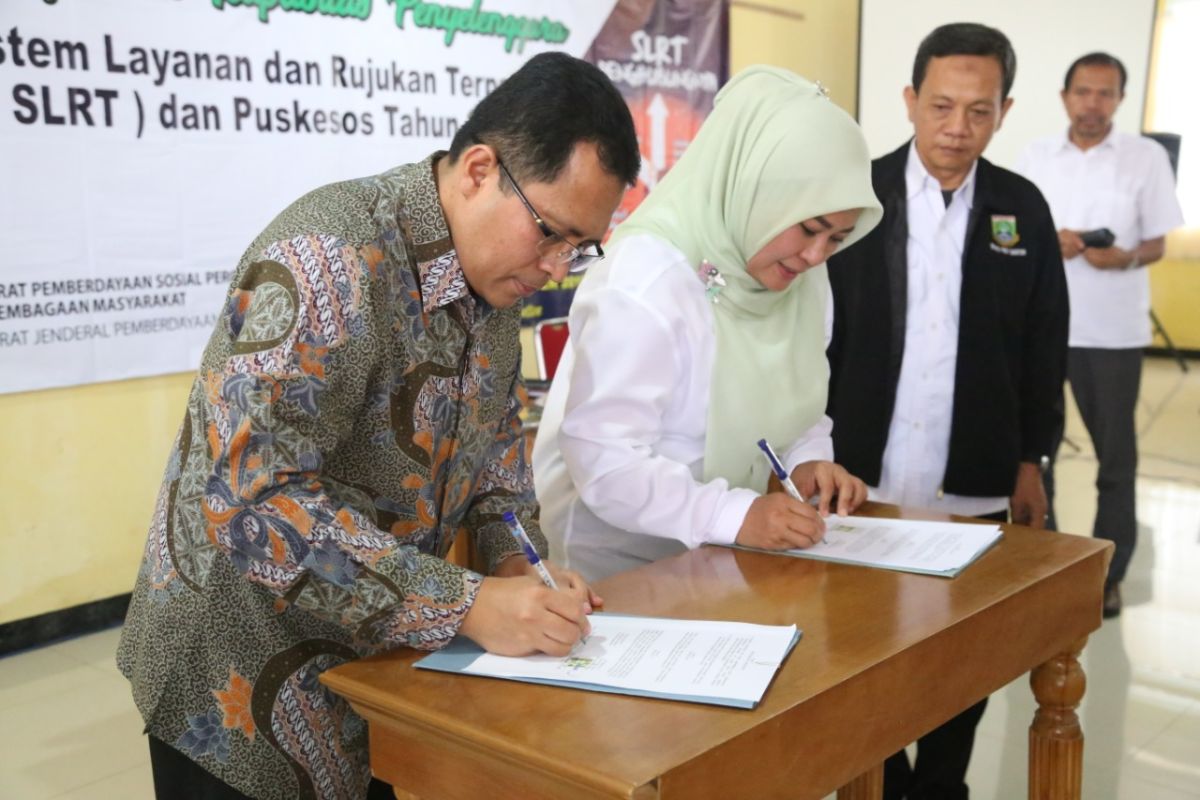 Pandeglang ditunjuk jadi lokasi SLRT dan Puskesos oleh Kemensos