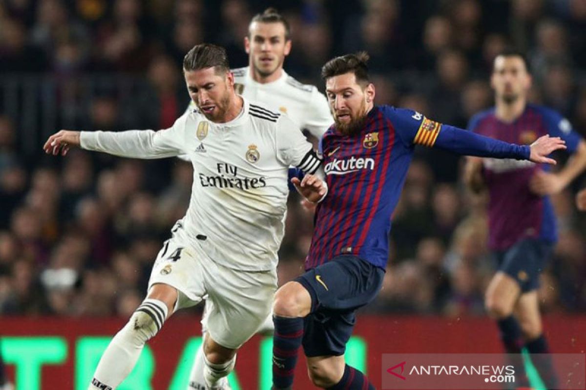 Pertandingan El Clasico berakhir imbang