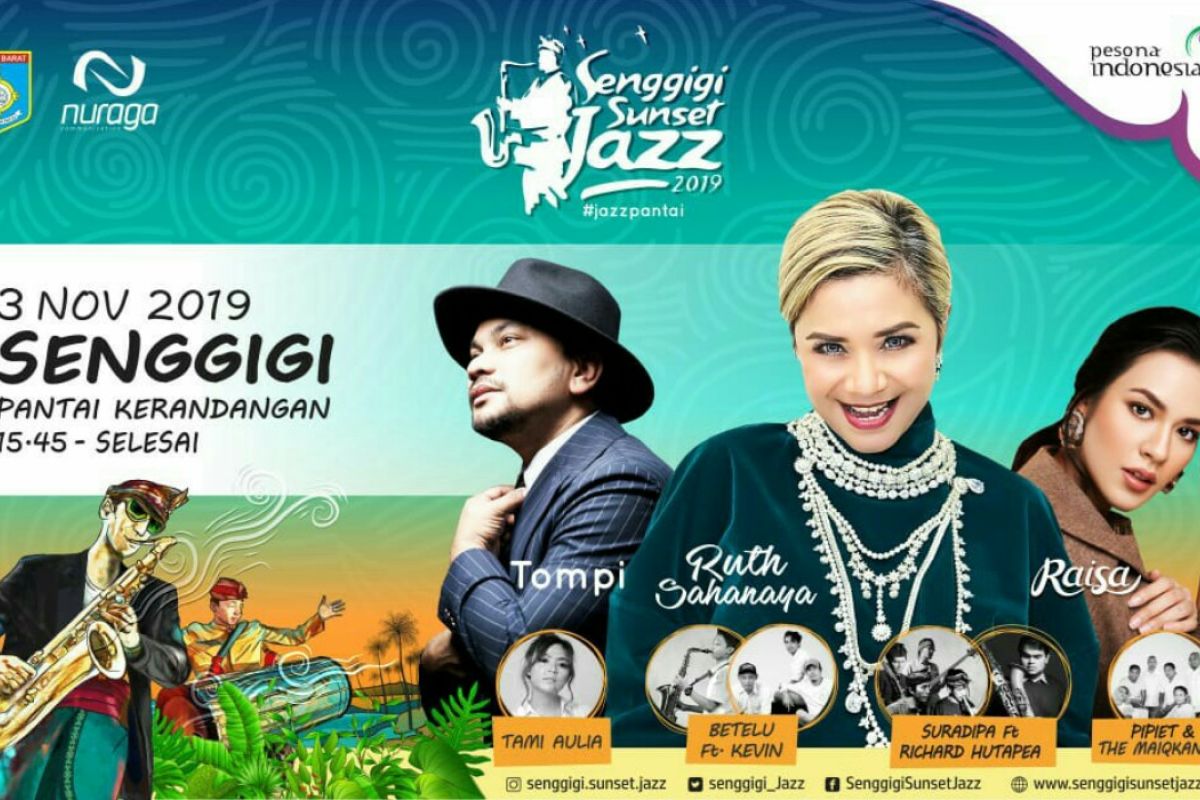 Raisa hingga Ruth Sahanaya meriahkan Senggigi Sunset Jazz 2019