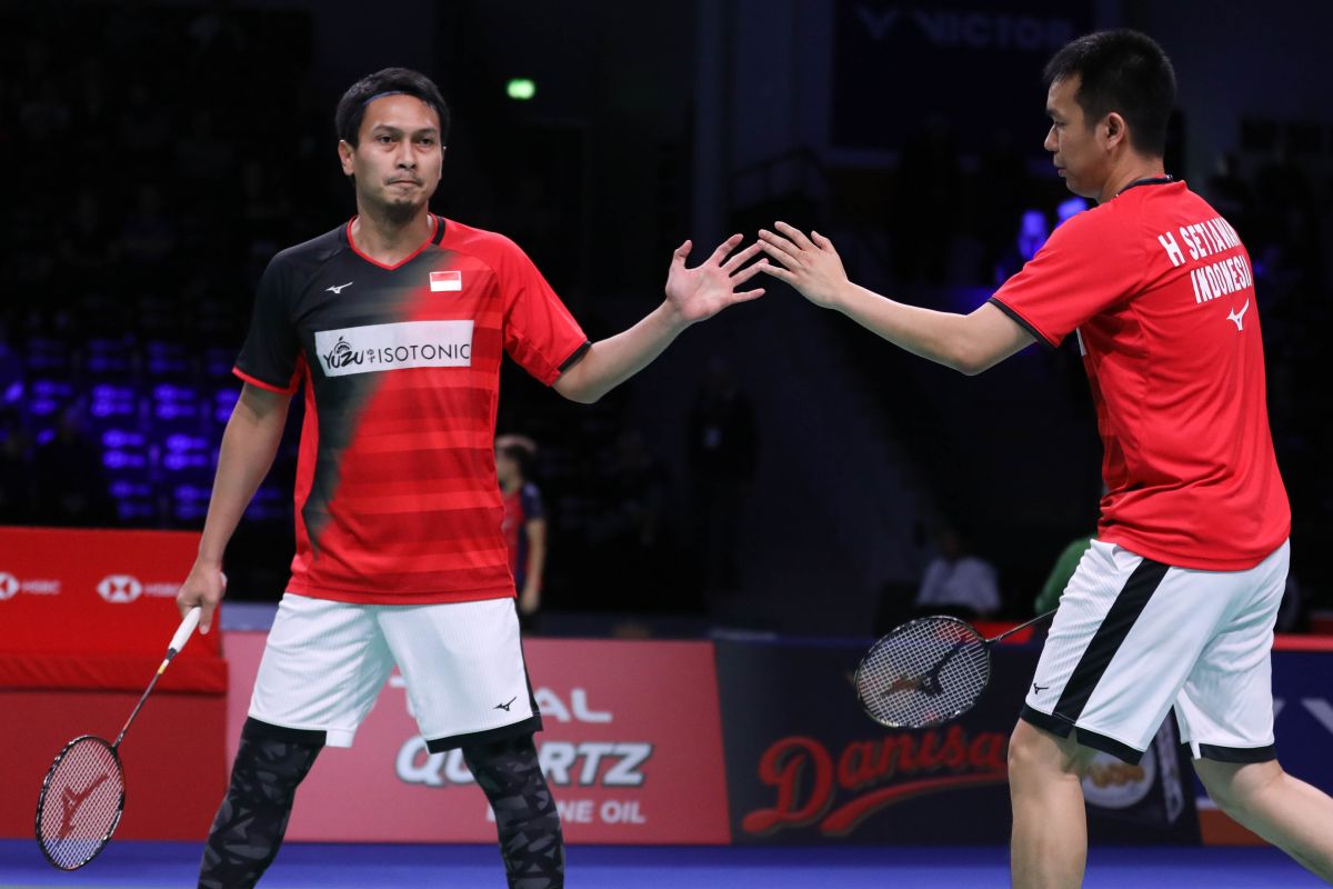 Hendra/Ahsan susul Minions ke semifinal Denmark Open