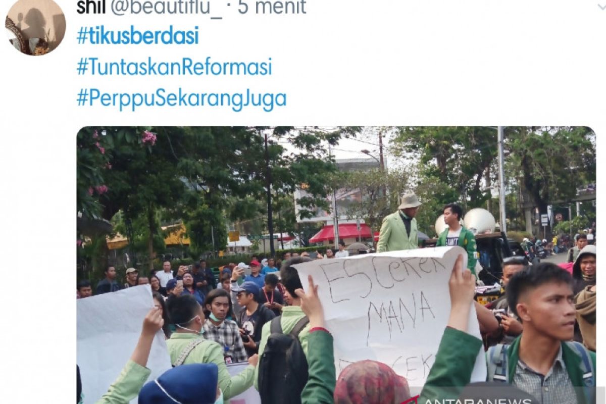 BEM SI ramaikan tagar #tikusberdasi di sosial media