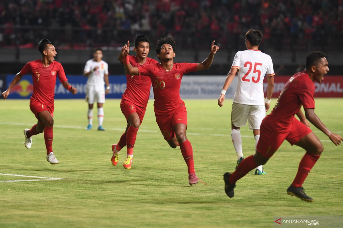 Timnas U-19 Indonesia lumat China 3-1