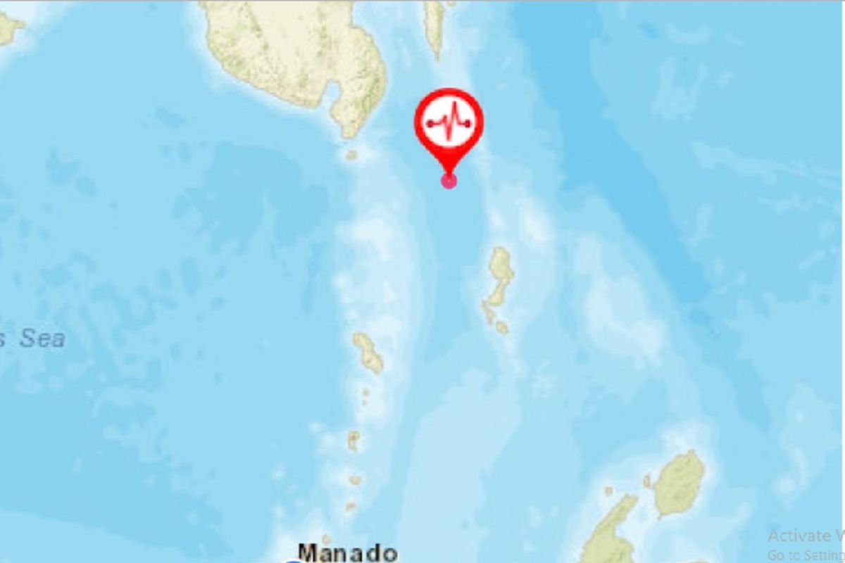 Gempa magnitudo 5,6 getarkan Sulut