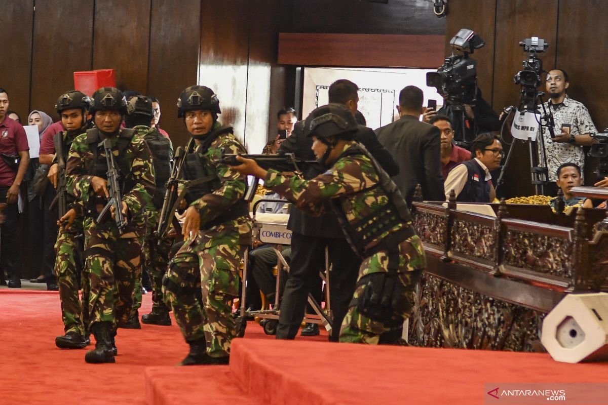 Polri telah menempatkan pola pengamanan pelantikan presiden