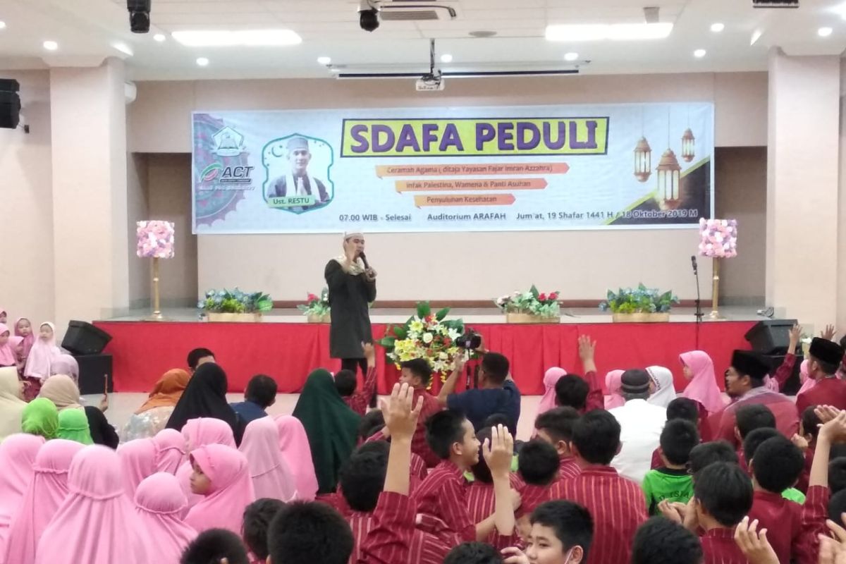 ACT Riau kolaborasi dengan SD As Shofa giatkan kepedulian sosial