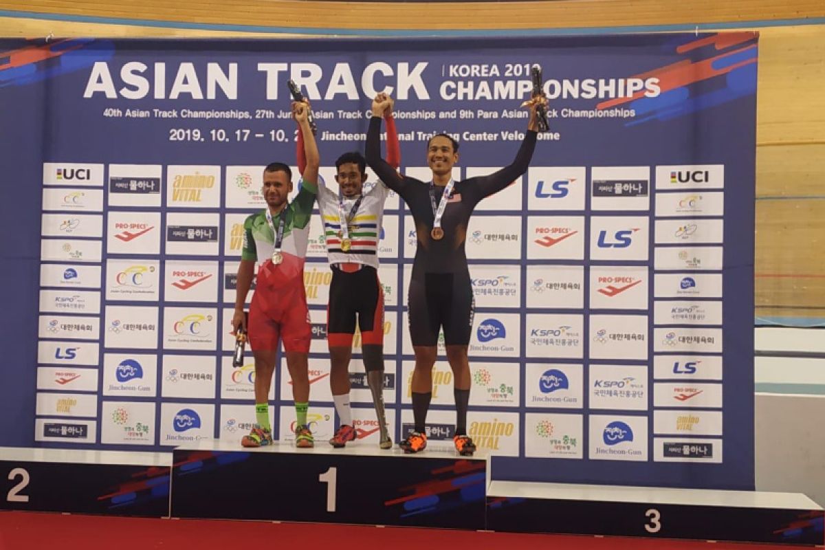 Muhammad Fadli juara Asia balap sepeda nomor Individual Pursuit di Korsel