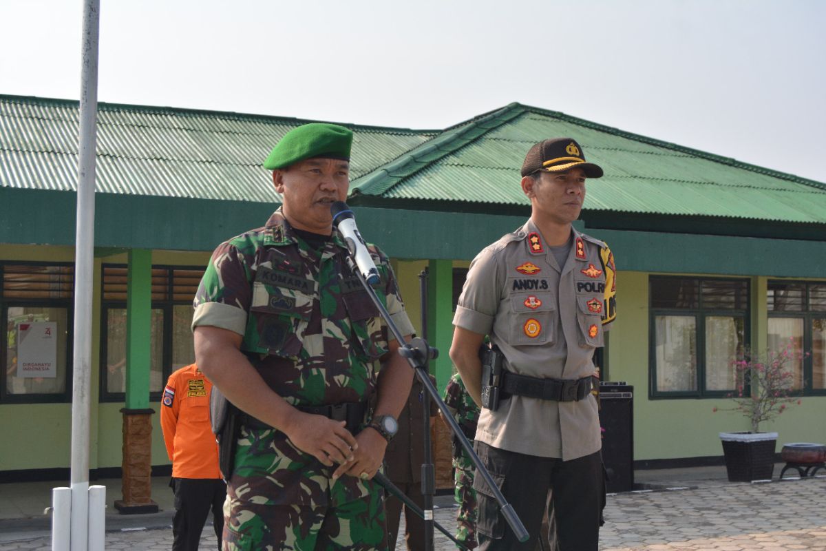 Kesiapan pengamanan, TNI-Polri Waykanan gelar apel bersama jelang pelantikan presiden