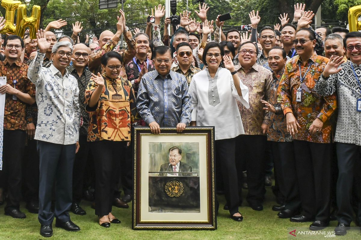 Jusuf Kalla sebut selalu menarik bekerja bersama Jokowi