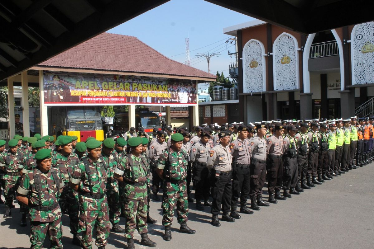 TNI Polri di Jember antisipasi kerawanan jelang pelantikan presiden