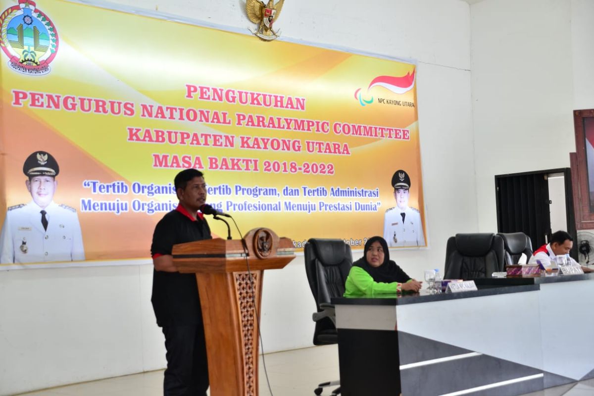 Pengukuhan Pengurus National Paralympic Committee Kabupaten Kayong Utara