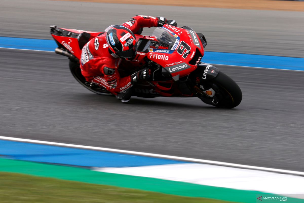 Diguyur hujan, Petrucci tercepat di FP3 Grand Prix Jepang