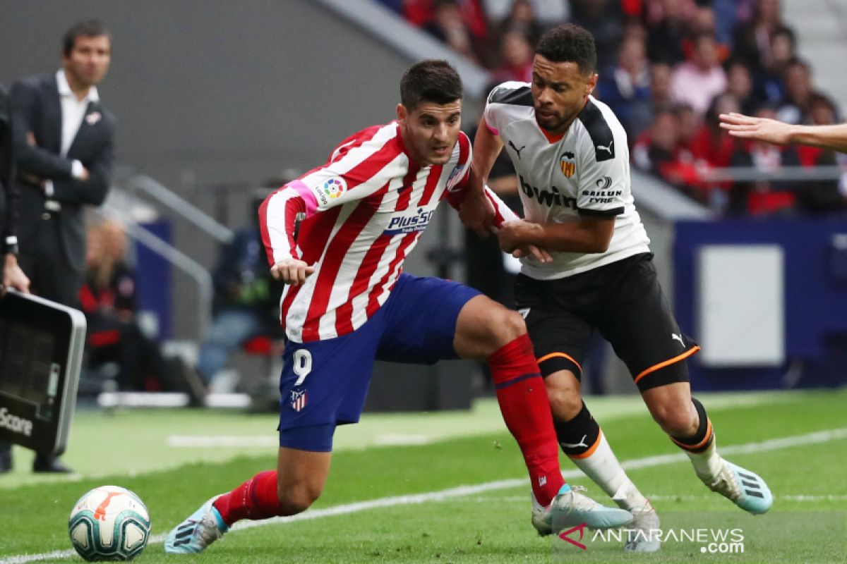 Liga Spanyol, Atletico gagal menang lagi setelah ditahan Valencia 1-1