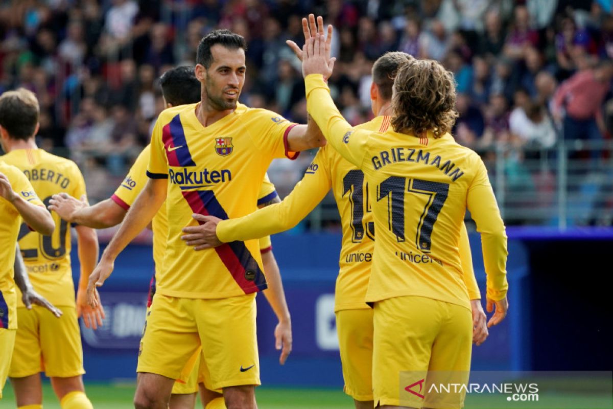 Liga Spanyol - Barcelona ambil alih puncak usai pecundangi Eibar