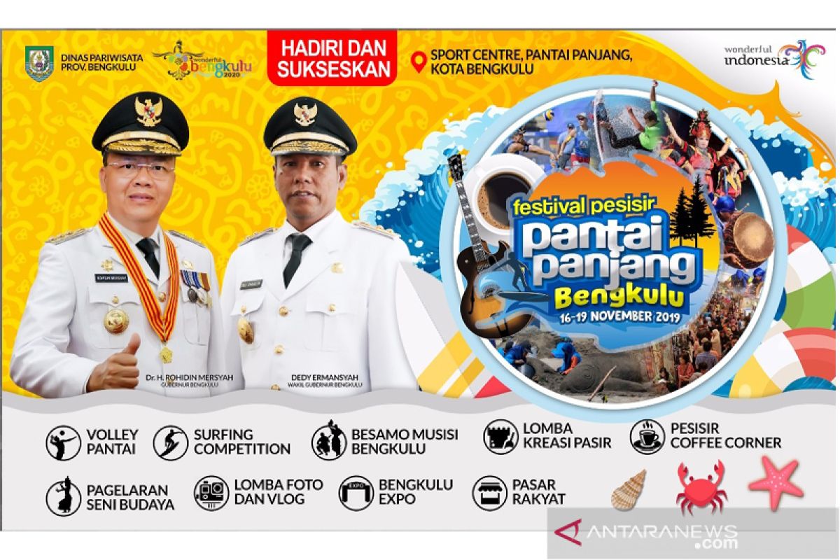 3 agenda wisata Bengkulu masuk kalender nasional 2020