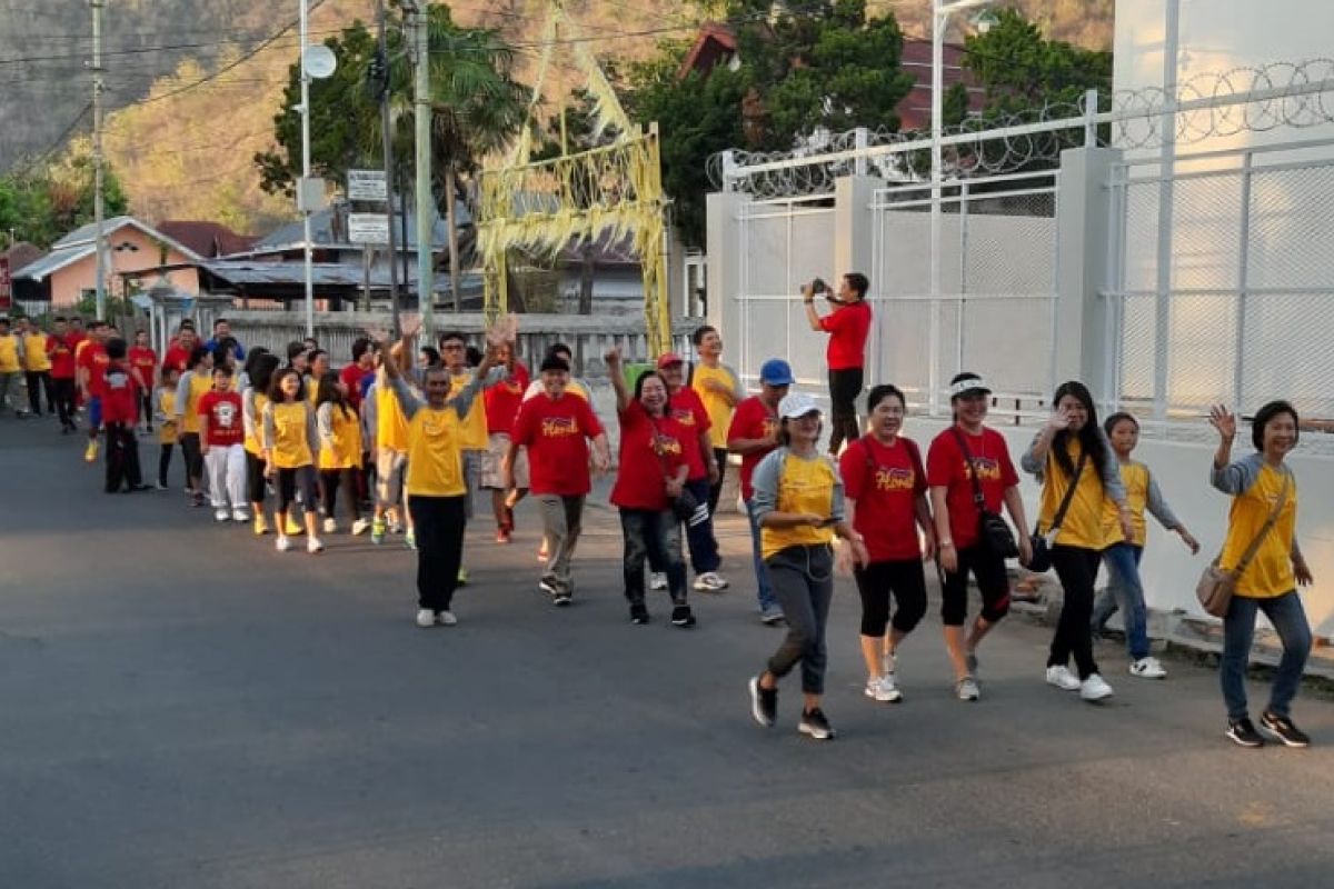 Pekan olahraga-seni HUT GPdI Ekklesia ditutup dengan jalan sehat