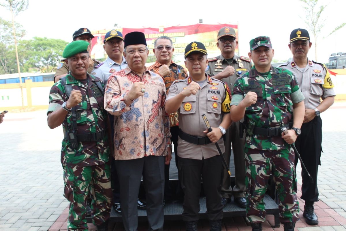 Jelang pelantikan Presiden dan Wapres,  Polres tangsel gelar apel kesiapsiagaan