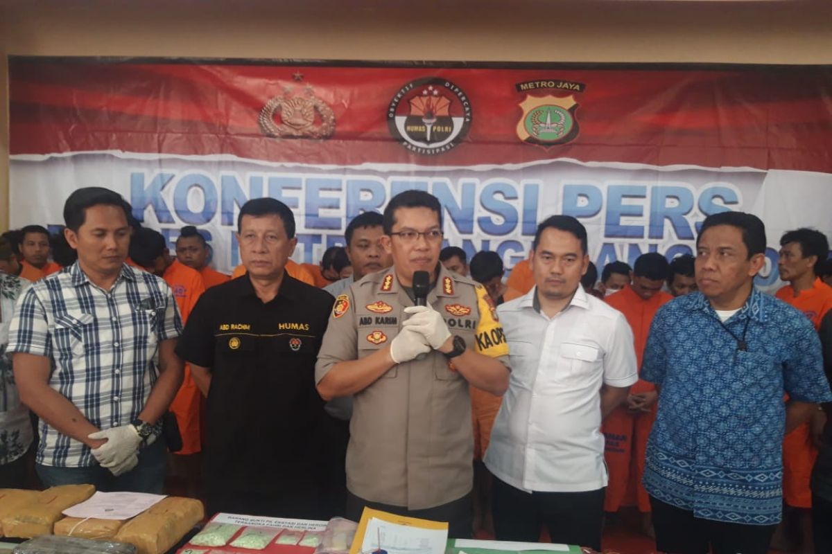 Polisi bekuk 87 pelaku penyalahguna narkoba, mayoritas pengedar