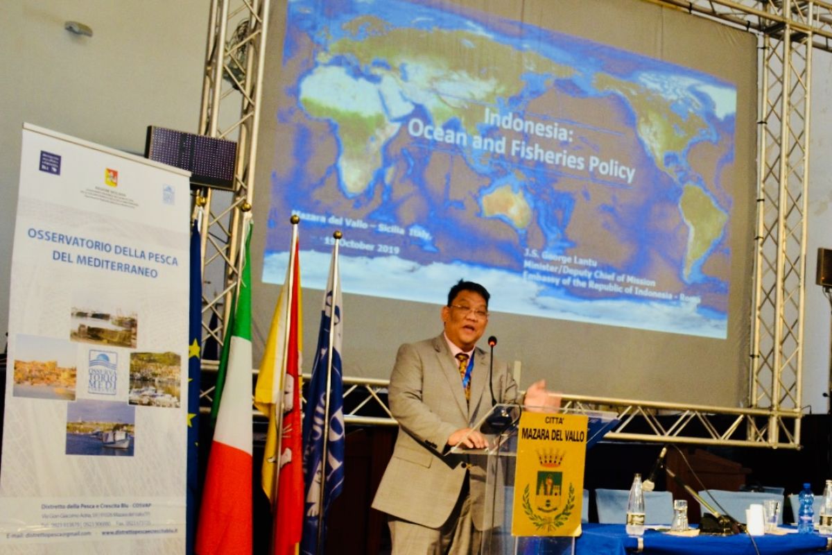 RI  paparkan kebijakan kelautan dalam konferensi di Italia