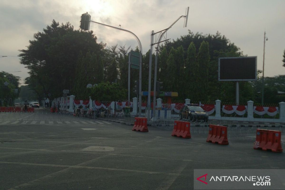 Ruas jalan seputar Istana ditutup dan dialihkan jelang pelantikan Presiden