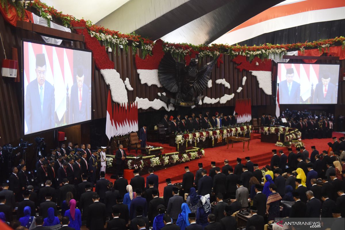 Smoot and peaceful Jokowi's second presidential inauguration