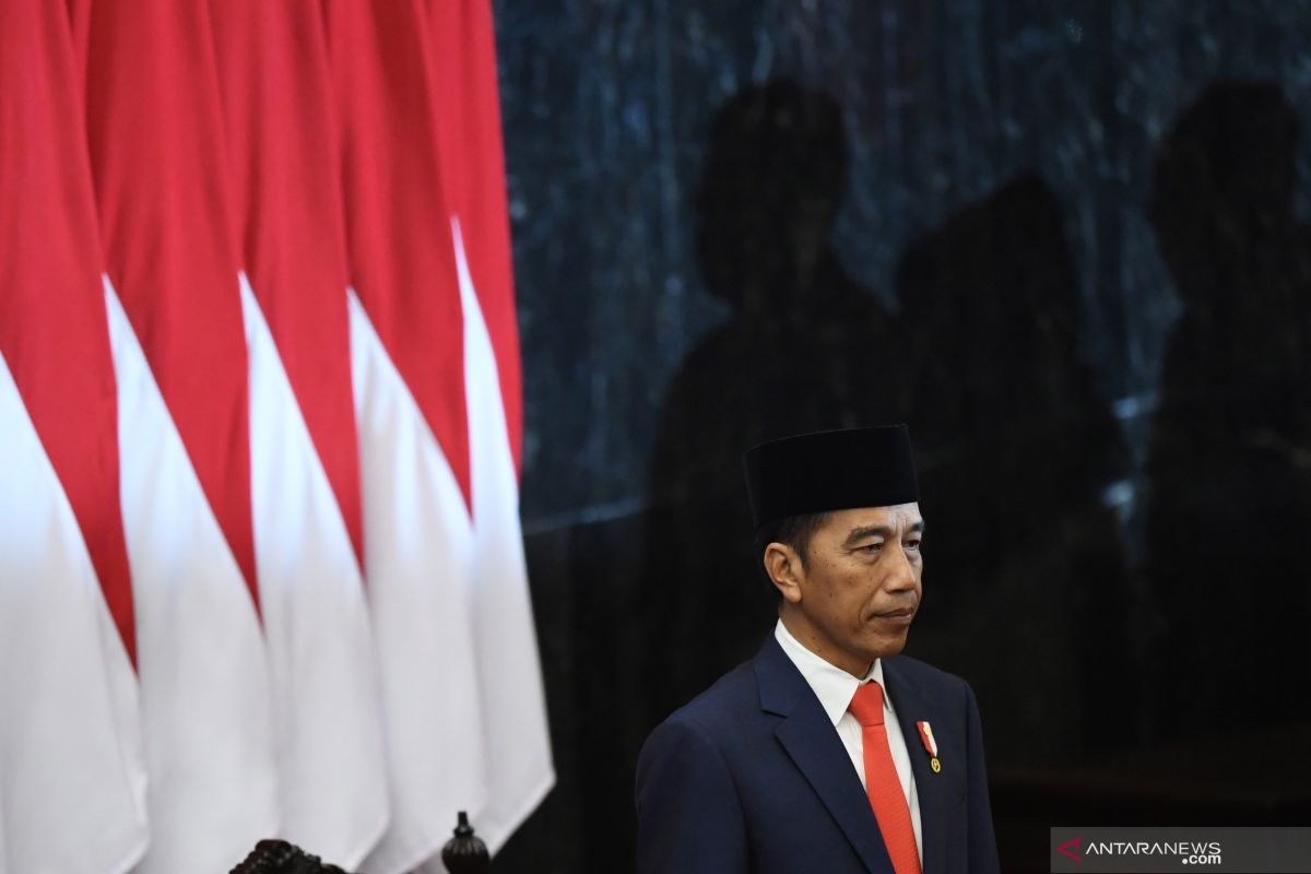 Pelantikan Presiden, Jokowi ingin Indonesia tidak terjebak rutinitas-monoton