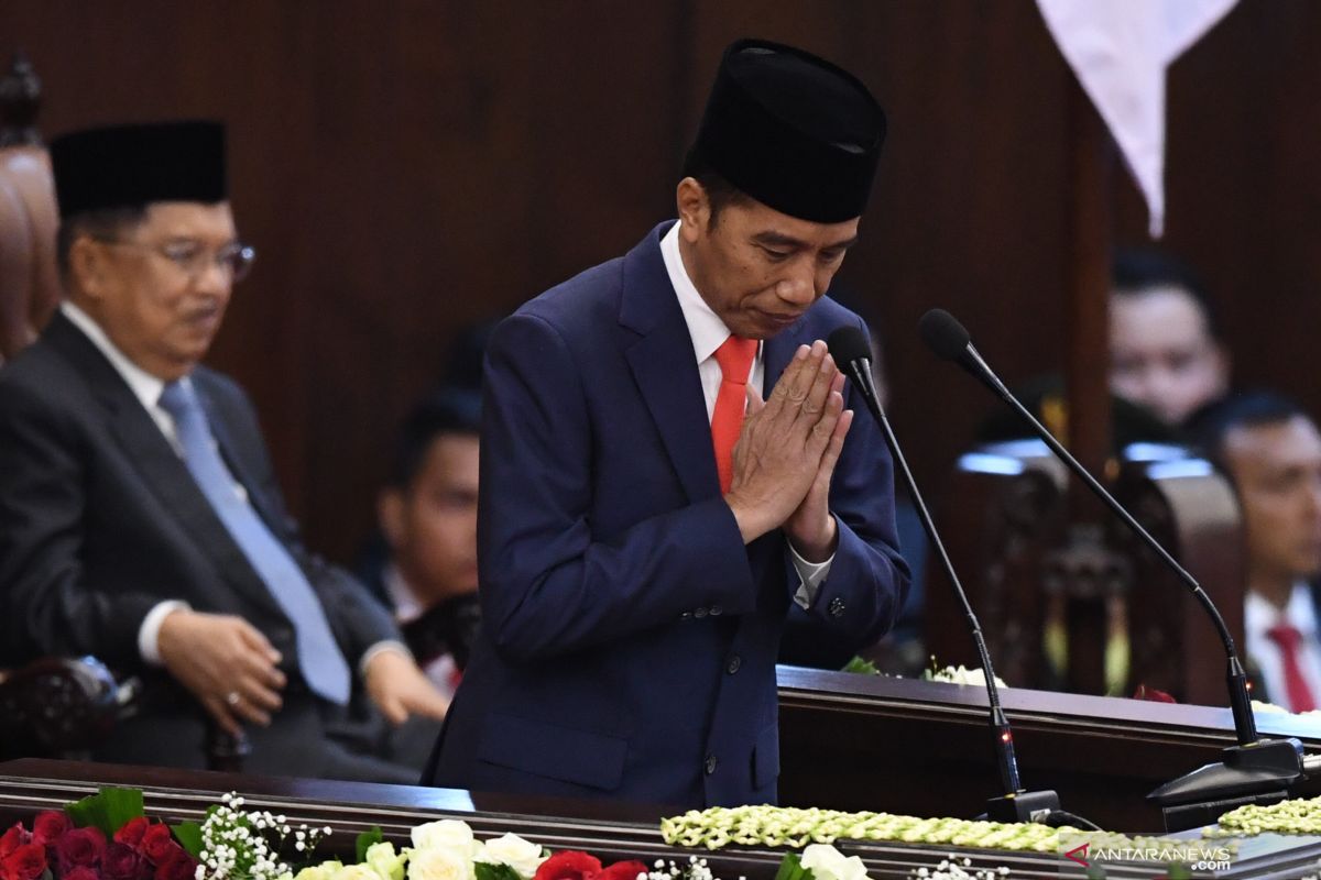 Pelantikan presiden, Jokowi sebut lima prioritas yang akan dikerjakan