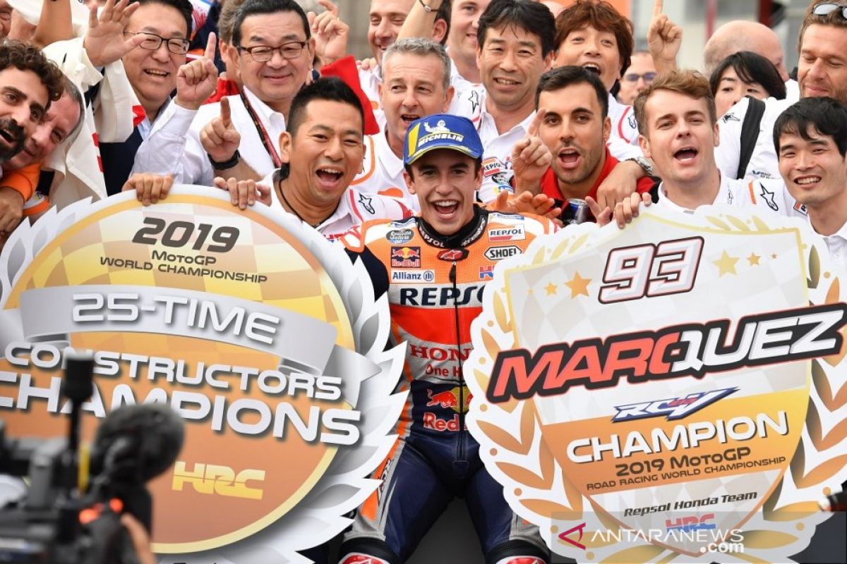 Marc Marquez dinobatkan sebagai juara dunia