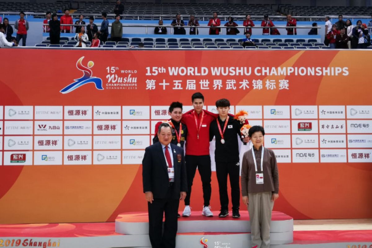 Atlet Indonesia Edgar Xavier sabet emas kejuaraan dunia wushu di China