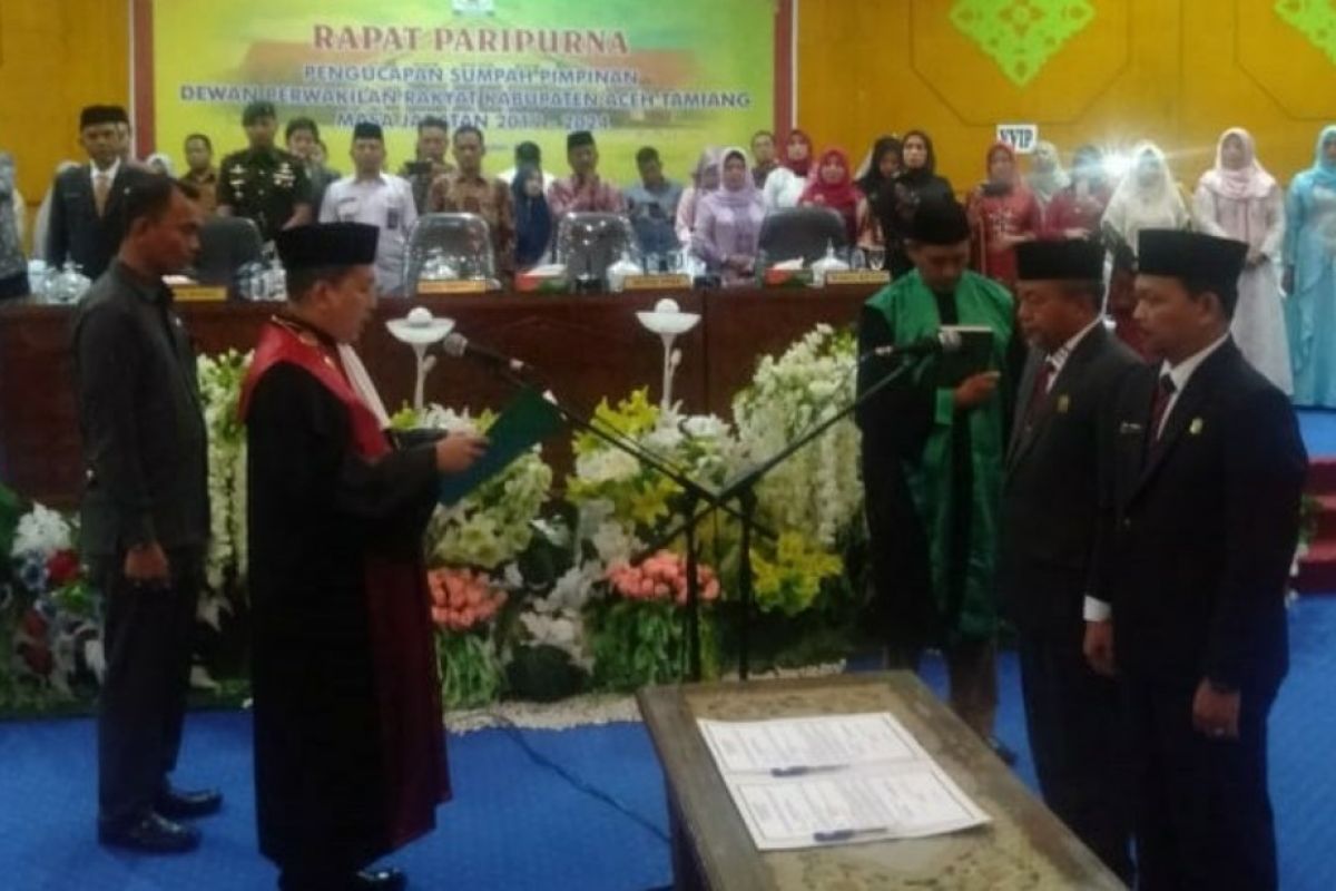Pelantikan pimpinan DPRK Aceh Tamiang tanpa wakil Demokrat