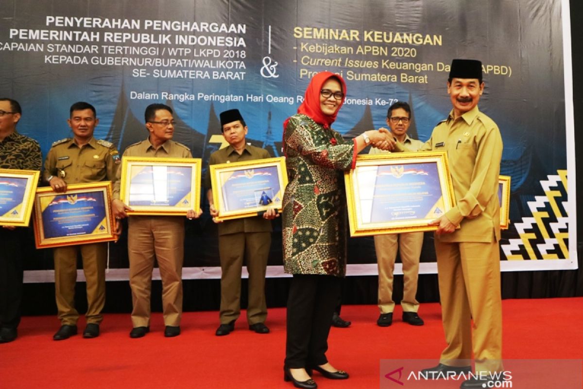 Kembali meraih Opini WTP, Solok Selatan berpeluang terima DID Rp10,5 miliar