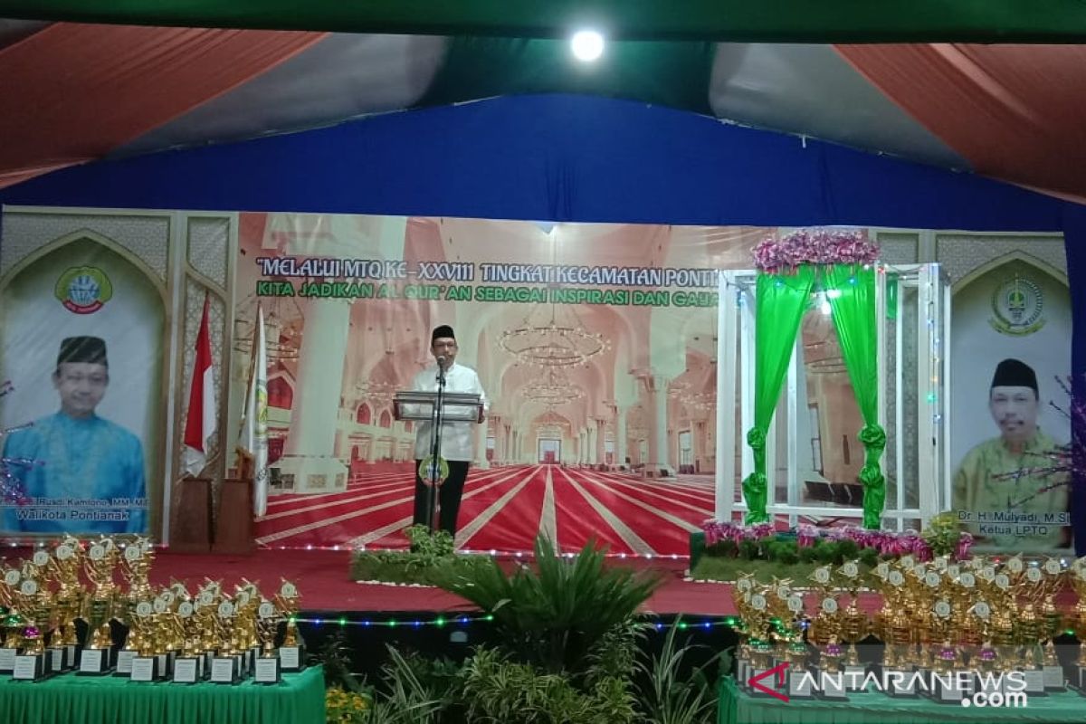 Sekda Mulyadi tutup MTQ Kecamatan Pontianak Selatan ke XXVIII