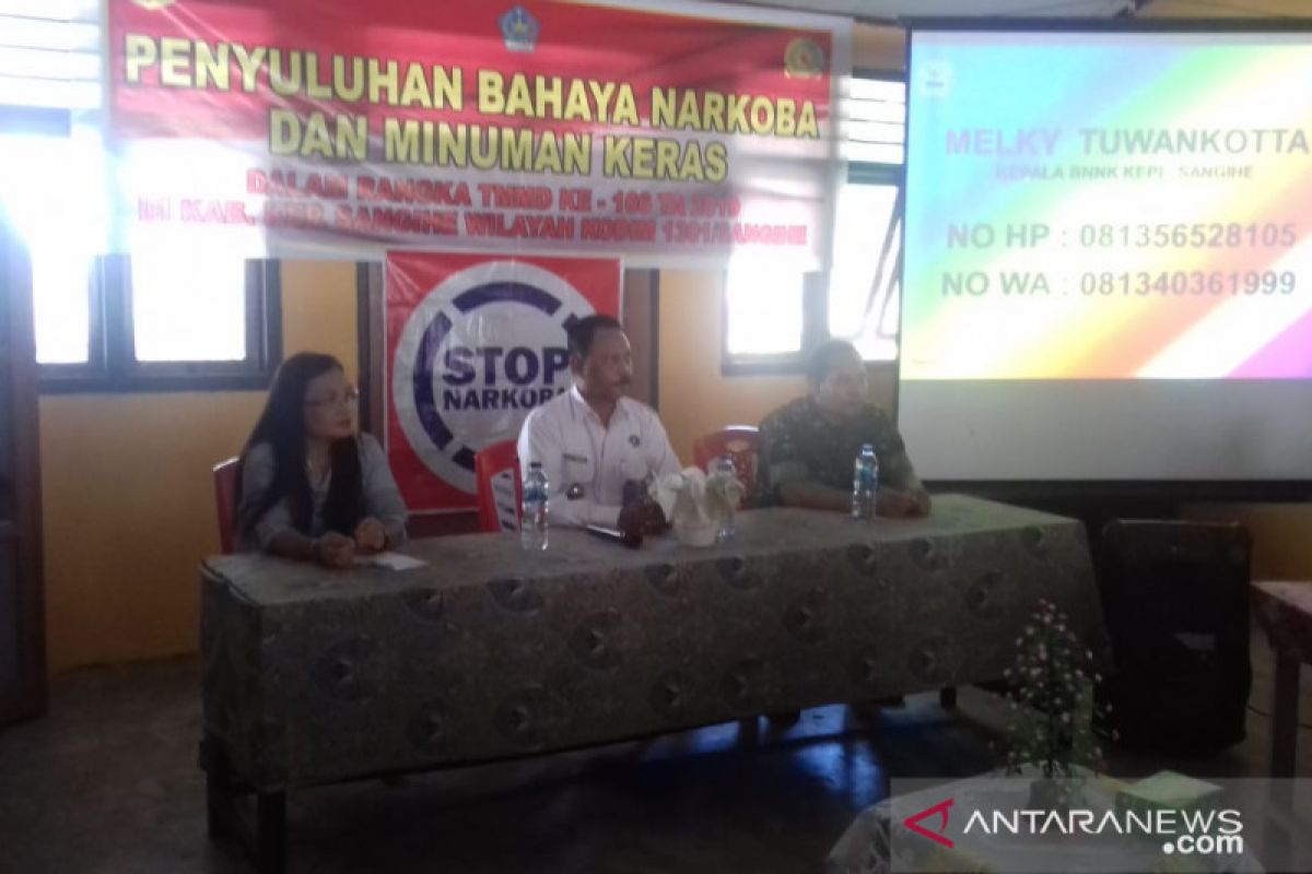 BNNK Sangihe sosialisasi bahaya narkoba