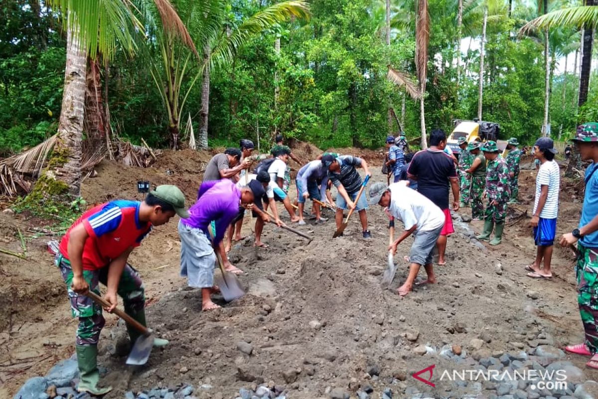 TMMD di Sangihe pacu penyelesaian pembangunan jalan