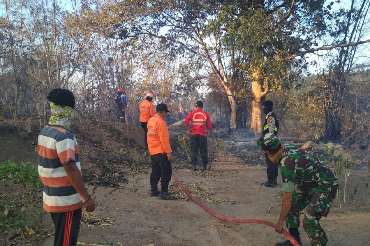 Damkar Gowa masih berusaha padamkan kebakaran hutan dan lahan