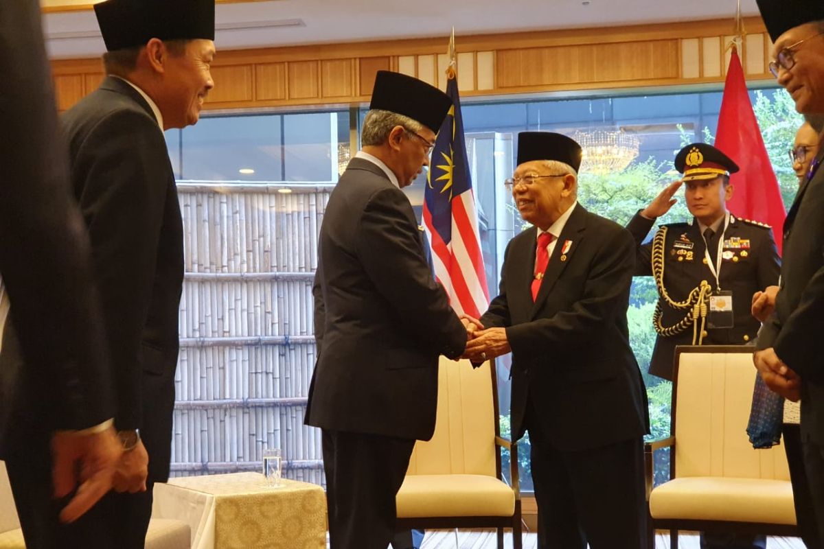 Wapres Ma'ruf bersama Raja Malaysia bahas perangi radikalisme