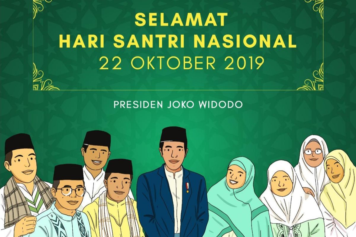 Presiden Jokowi sampaikan ucapan Selamat Hari Santri